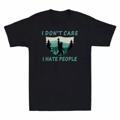 Vintage I I Shirt T-Shirt Bigfoot Don't Hate Finger Middle Camping People Care • $27.49