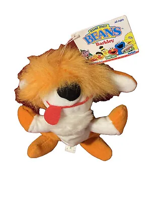 BARKLEY DOG Sesame Street Beans 8  Tyco Vintage Plush 1997 Tag Henson Muppets • $20