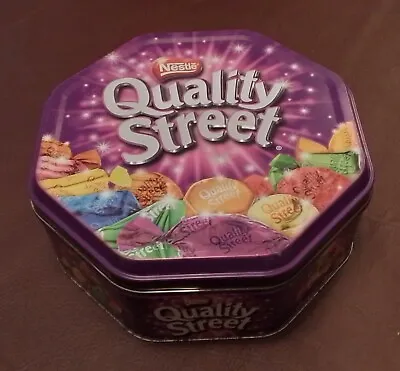 2010. Octagon Quality Street Empty Tin. 1kg. Standard Design. • £6.99
