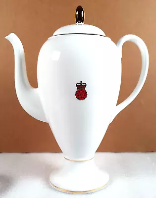 Queens Lancashire Regiment Large Bone China Coffee Pot - British Army - Gift • £40.89