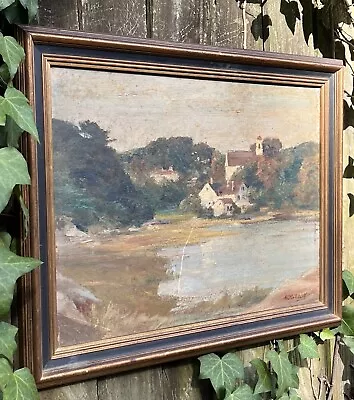 Walter Clark Original 1848-1917 OIL On BOARD Margaret Mitchell Henry Provenance • $2089