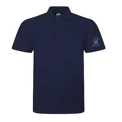 £7.99 • Buy Stock Clearance Napit Polo Shirt - Navy Logo Embroiredered On Left Sleeve. XL