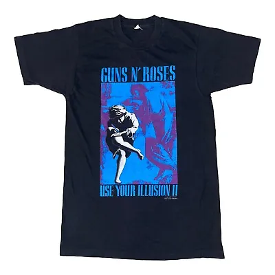 Vintage GUNS N' ROSES Brockum Use Your Illusion Tour 1991-1992 T-Shirt XL • £149.99