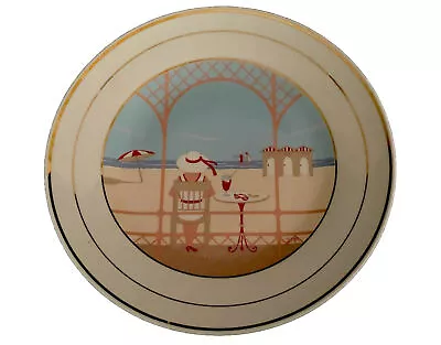 Vintage Richard Ginori Porcelain Plate Italy Art Deco Resort Beach Signed Rago • $49.92