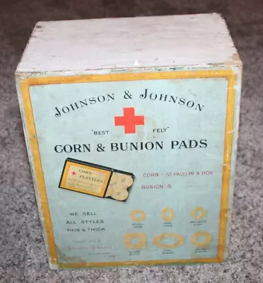 VINTAGE Johnson & Johnson Red Cross Store Display Wood Cabinet  ( Very RARE Find • $81