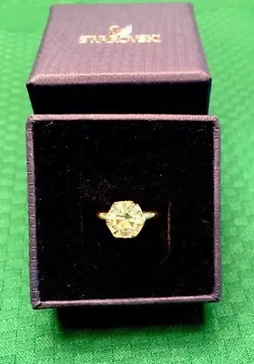 $91.14 • Buy SWAROVSKI Swan Signed Ring Size 52/6 NIB Looks Like Engagement & Flower Retired
