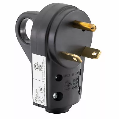 $14.95 • Buy 30 Amp RV Plug Replacement Male Plug End Camper Power Adapter 30A