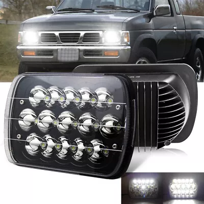 $29.69 • Buy For 1995- 1996 1997 Nissan Pickup Hardbody LED Headlight Hi/Lo Sealed Beam 7x6 