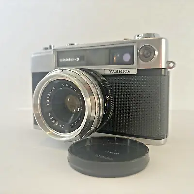 Vintage Yashica Minister-D Film Camera 35mm Yashinon Lens 1.2.8 F=4.5mm Japan • $29.95