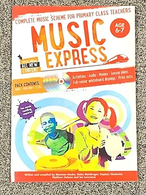 Music Express Second Edition Age 6-7 (Paperback Book + 3CDs + DVD-ROM) Teachers • £15