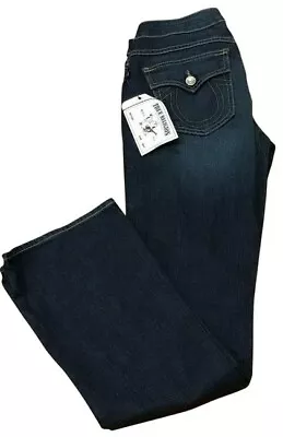 True Religion Dark Holden Becky Bootcut Jeans Size 29 Orig $216 • $69.99