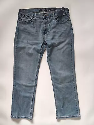 New Mens Hollister Epic Flex  Jeans / Straight / W34 / L30 • £19.99