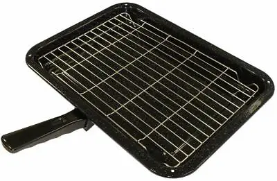 £13.99 • Buy SALE UNIVERSAL Oven Grill Pan Non Stick MediumSmall Cooker Tray Wi Handle & Rack