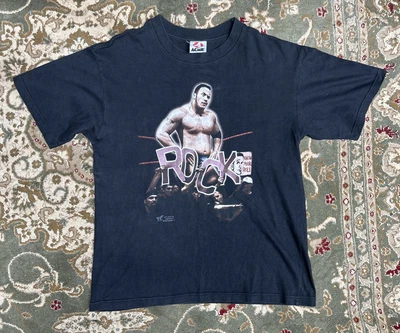 £94.98 • Buy WWF Vintage ACME The Rock Tshirt Size Large Wrestling Tee 1999 WWE