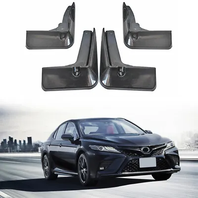 Black Painted Front Rear Splash Guard Mud Flap For 2018-2023 Toyota Camry SE XSE • $33.24