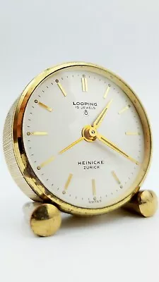 LOOPING 8 Day HEINICKE ZURICH WATCH 15 Jewels RARE VINTAGE Table Watch • £155.38