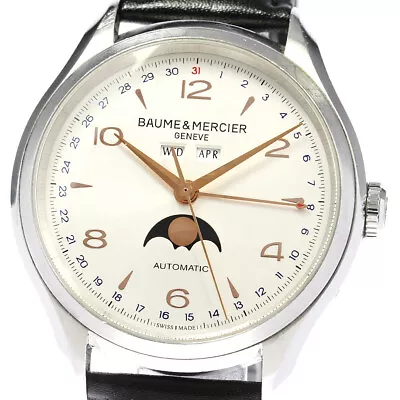 Baume & Mercier Clifton Moonphase M0A10213/65718 Triple Calendar AT Men's_794605 • $1308.72