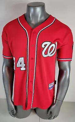 Bryce Harper Washington Nationals Authentic Majestic Cool Base Jersey Size 50 • $24.99