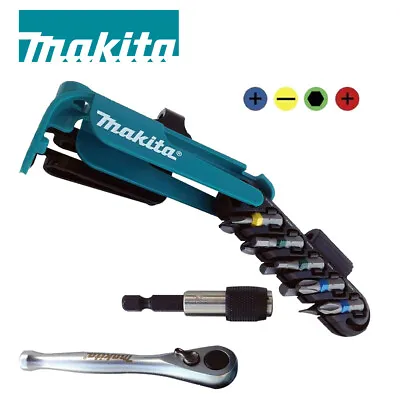 £14.99 • Buy Makita P-79142 Screwdriver Bit Set Colour Coded With Bit Holder And Ratchet 12pc