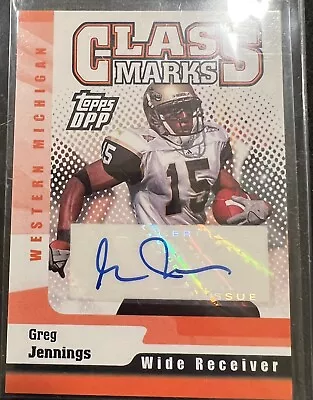 Greg Jennings Rookie Auto ~ 2006 Topps Draft Picks & Prospects ~ Packers Vikings • $15