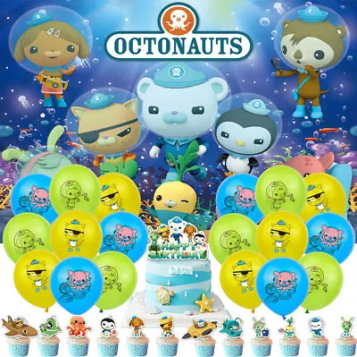 Octonauts Party Decorations Birthday Decor Set Balloons Cake Toppers Backdrop • £23.86