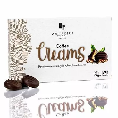 Whitakers Coffee Creams Dark Chocolate Coffee Fondant Creams 150g • £5.99