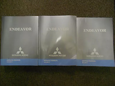 2005 MITSUBISHI ENDEAVOR Service Shop Repair Manual FACTORY OEM 3 VOLUME • $299.95