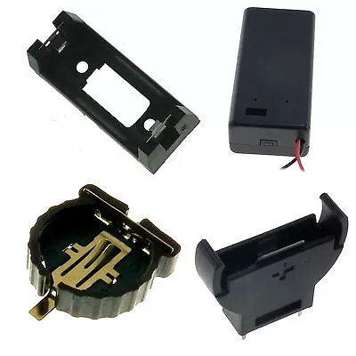 £1.80 • Buy 9V PP3, CR2032, CR1220, CR2450, CR123, CR123A, CR1616, C & D Size Battery Holder