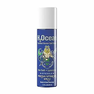 $9.49 • Buy H2Ocean Body Piercing Aftercare Supply Natural First Aid 1.5 Oz Sea Salt Spray