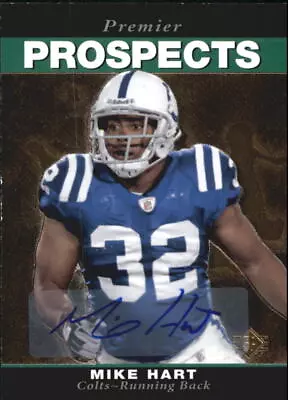 2008 SP Rookie Edition Autographs Colts Football Card #287 Mike Hart 95 • $7