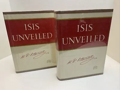 ISIS UNVEILED By H.P. Blavatsky ; Theosophical Society Vol 1 & 2 1976 HC • $90