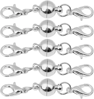 Cchude 10 Pcs Magnetic Lobster Clasps Ball Buckles Magnet Closures Converter For • $12.20