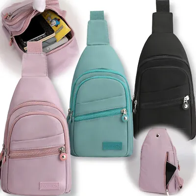 Crossbody Sling Backpack Chest Bag Daypack Fanny Pack Travel Sports Running Gift • $12.59