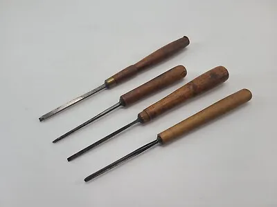 Lot Of 4 Small Carving Tools & Chisels Newbold - Moulson Bros - W Butcher • $24.95