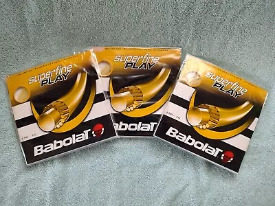 Babolat Superfine Play 130/16 Tennis Racket String New Lot Of 3 • $12