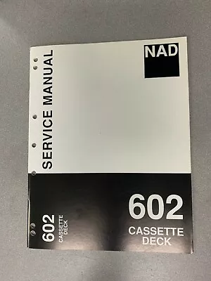 NAD Service Manual 602 Cassette Deck • $12