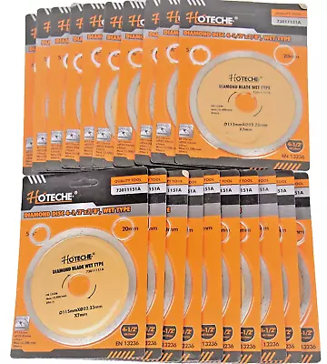 Lot Of (20) 4-1/2  Diamond Blade Wet Continuous Arbor 7/8  5/8  20mm 73011151A • $44.99