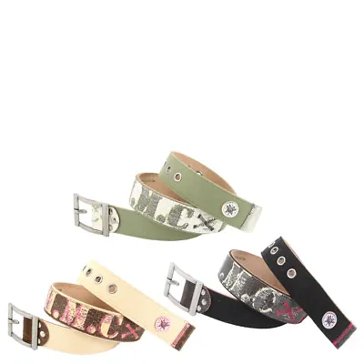 Ed Hardy EH3345 Womens Salute Canvas/Leather Belt • $13.99