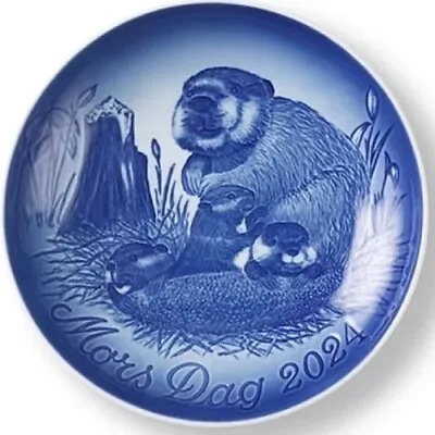 BING & GRONDAHL 2024 Mother’s Day Plate B&G Mother BEAVER And KITS - New In Box! • $110