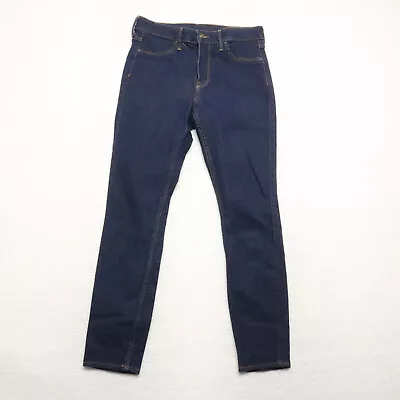 H&M &Denim Women's Size 29 Blue Skinny Ankle Regular Waist Dark Wash Denim Jeans • $12.31