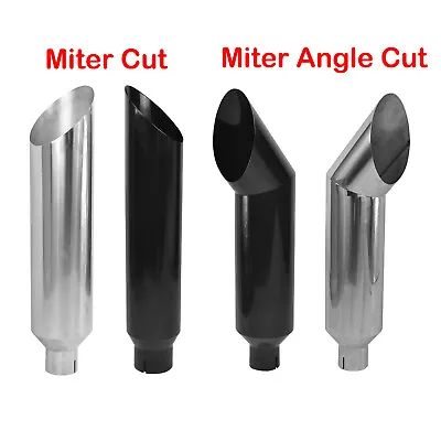 4''/5''Inlet 7''/8''Outlet 36 Long Miter Angle Cut Diesel Smoker Exhaust Stack • $68.88