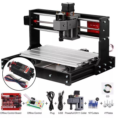 CNC 3018 PRO GRBL Control DIY Engraving Machine Kit 3 Axis PCB Milling Machine • $281.99