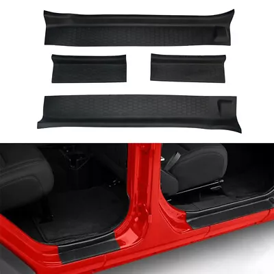 4Pcs Door Sill Guards Kit For Jeep Wrangler JL JLU Gladiator JT 4-Door 2018-2023 • $26.99