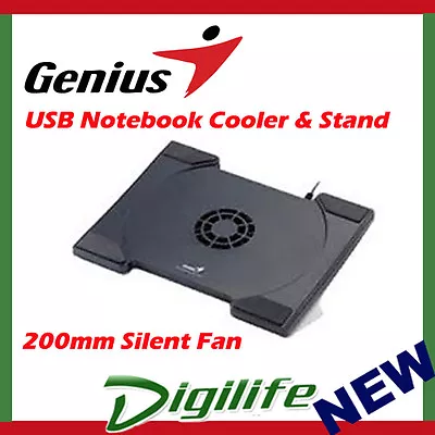 Genius Advanced Notebook Stand With Cooling Fan NB Stand 200 For 11” To 15  • $18