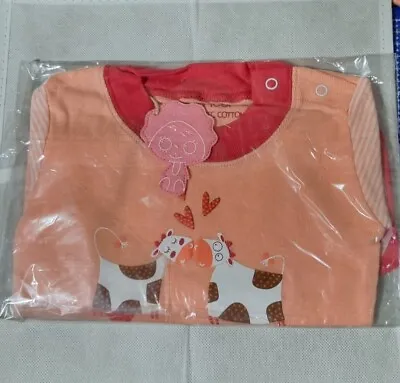 Jolie Poupee Shorts And T-shirt Peach & Red Cute Cows 18 MonthCotton • £5.99