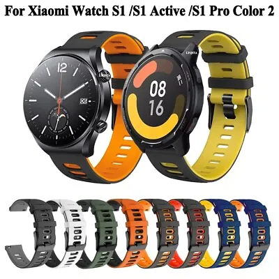 22mm Silicone Strap Band For Xiaomi Mi Watch S2 S1 Active Pro Color 2 Smartwatch • £3.41