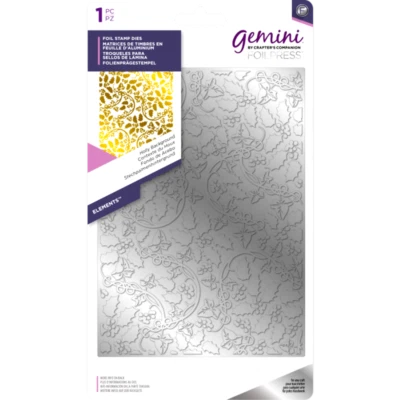 £14.99 • Buy Gemini FOILPRESS Elements Foil Stamp Die - Holly Background New