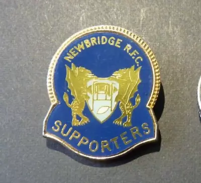 Vintage Rugby Pin Badge - Newbridge R F C Supporters • $31.12