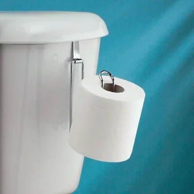 $4.99 • Buy Toilet Paper Holder Tissue Holders Bathroom Stand Chrome No Drilling Over Tank