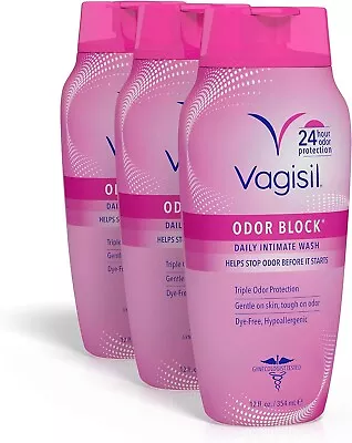 Vagisil Odor Block Daily Intimate Feminine Wash Gynecologist Tested 12 Oz X 3 Pc • $21.99